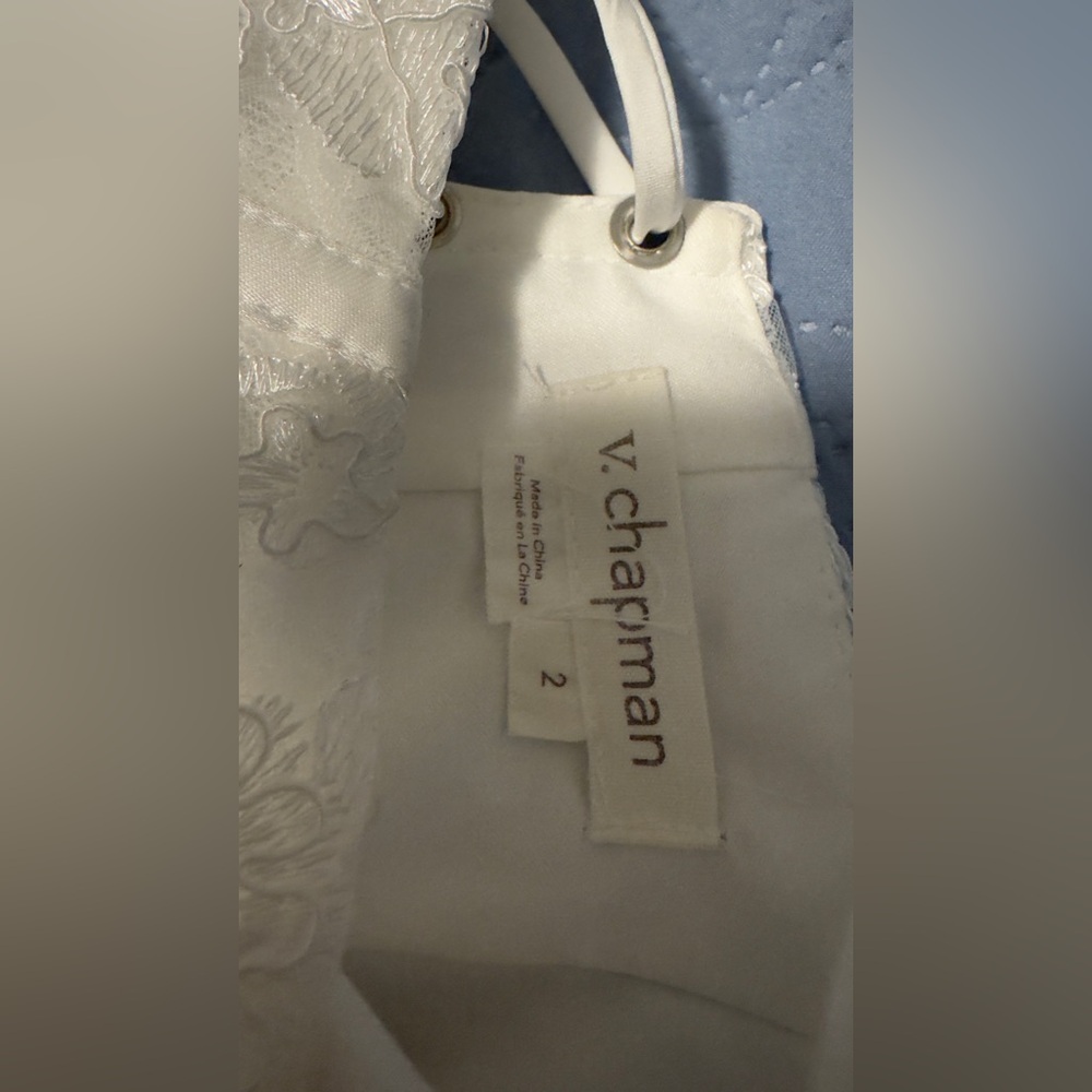 V. Chapman Nigella Dress in White (Bridal/casual/bachelorette party) - Picture 7 of 11